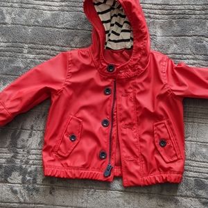 Baby gap red raincoat